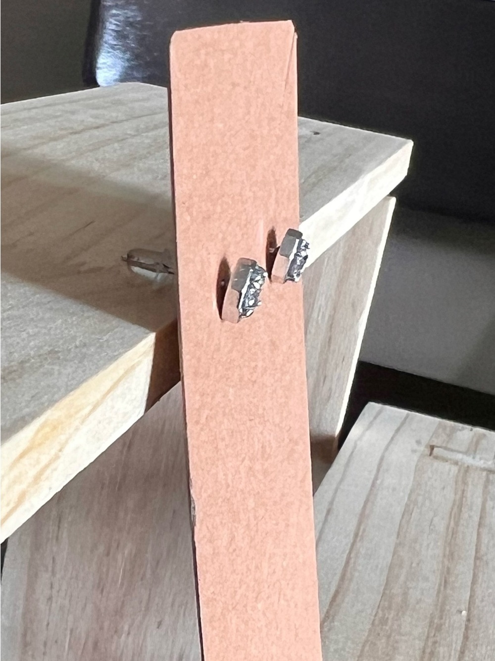 Kendra Scott Nola Stud Earrings Platinum Druzy - Picture 9 of 12